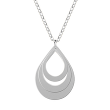 Custom Necklace Personalized Name Drop Engraving Necklace Mother's Day Gift