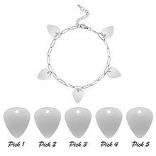 Custom Bracelet Guitar Pick Personalized Bracelet for Mom Birthday Christmas Gift