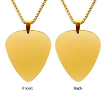 Guitar Pick Necklace Engraved Name Necklace for Men Handwriting Gift for Women