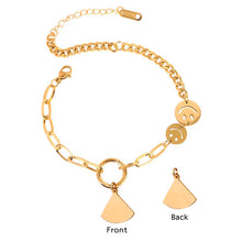 Charm Sector Bracelet Custom Initial Bracelet Personalized Jewelry for Mom Girlfriend